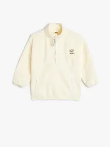 Koton Girls Long Sleeves Mock Collar Sweatshirt