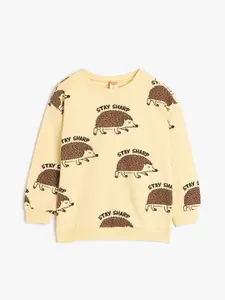 Koton Boys Printed Cotton Sweatshirt