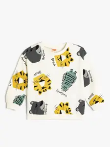 Koton Boys Pure Cotton Printed Long Sleeves Sweatshirt