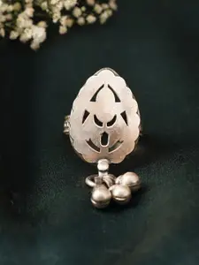 JAYPORE Sterling Silver-Plated Finger Ring