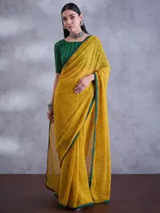 Saree mall Printed Embroidered Sarees With Blouse Fabric