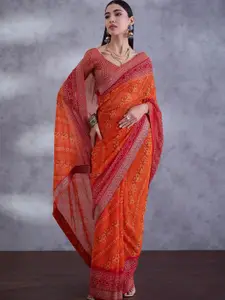 Saree mall Bandhani Embellished Sarees