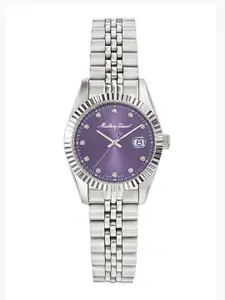 Mathey-Tissot Swiss Made MATHY II Purple Dial Analog  Watch For Women -  D710APU