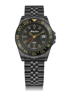 Mathey-Tissot Swiss Made Vintage GMT Black Dial Analog  Watch For Men -  H903NN