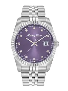 Mathey-Tissot Swiss Made Mathy II Purple Dial Analog Watch For Men - H710APU