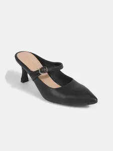 LEMON & PEPPER Women Kitten Heels Mules