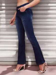 DressBerry Women Cotton Bootcut Light Fade Jeans