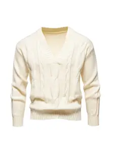 StyleCast x Revolte Men Cable Knit Pullover