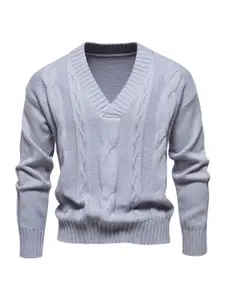 StyleCast x Revolte Men Cable Knit Pullover