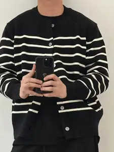 StyleCast x Revolte Men Striped Cardigan