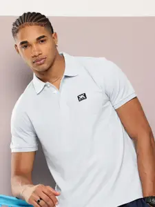 Kook N Keech Brand Logo Detail Pure Cotton Polo Collar T-shirt