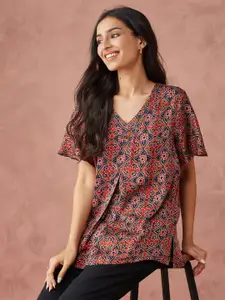 Fabindia Ethnic Motifs Printed Top