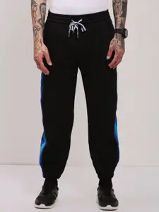 SHOWOFF Men Striped Cotton Regular Fit Joggers Track Pants