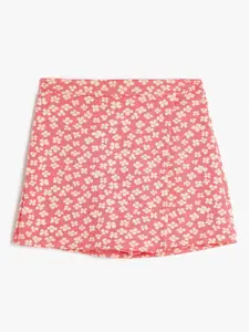 Koton Girls Floral Printed Shorts