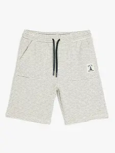 Koton Boys Striped Mid-Rise Regular Fit Shorts