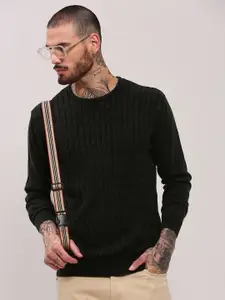 SHOWOFF Men Round Neck Pullover Cotton Sweater