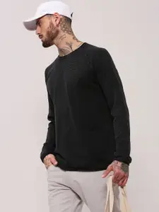SHOWOFF Men Round Neck Pullover Sweaters
