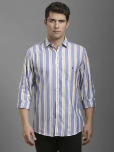 Louis Philippe Sport Men Slim Fit Vertical Striped Cotton Casual Shirt