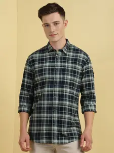 Allen Solly Men Custom Spread Collar Tartan Checked Cotton Casual Shirt