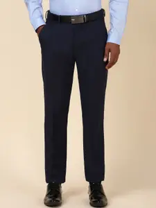 Allen Solly Sport Men Checked Mid Rise Formal Trousers