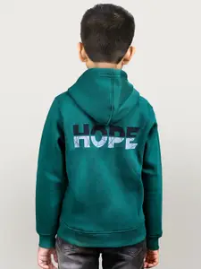 YOUMAA Boys Printed Hooded Sweatshirt