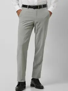 Van Heusen Men Regular Fit Mid-Rise Formal Trousers