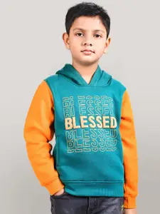 YOUMAA Boys Printed Hooded Sweatshirt