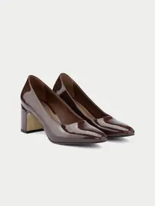 Oroh Leather Block Heel Pumps