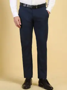 Allen Solly Men Slim Fit Formal Mid-Rise Trousers