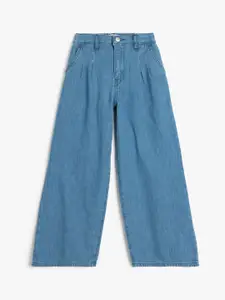 Koton Girls Regular Fit High-Rise Cotton Jeans