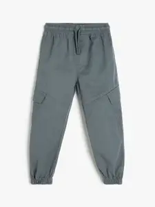 Koton Boys High-Rise Cotton Joggers Trousers