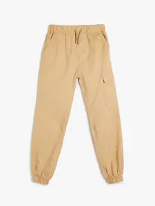 Koton Boys Regular Fit Mid-Rise Cotton Joggers