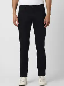 Van Heusen Sport Men Cotton Self Design Slim Fit Trousers