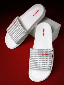 Ducati Men Printed Velcro Straps Sliders