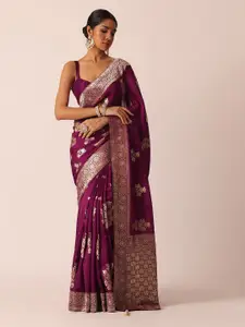 KALKI Fashion Ethnic Motifs Woven Design Zari Saree