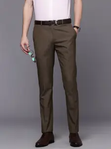 Raymond Men Textured Slim Fit Formal Trousers