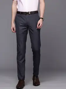 Raymond Men Textured Slim Fit Formal Trousers