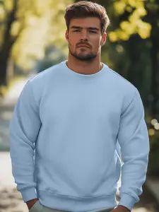 NOBERO Men Solid Sweatshirt