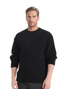 RARE RABBIT Men Round Neck Pullover