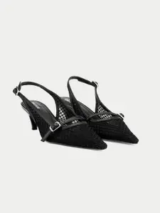 Oroh Leather Kitten Heel Mules