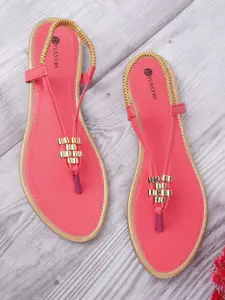 DIVASTRI Women T-Strap Flats