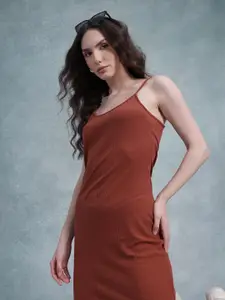 The Roadster Life Co. Ribbed Scoop Neck Sheath Dress