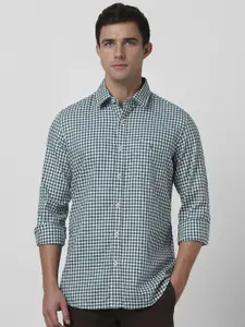 Van Heusen Sport Men Slim Fit Micro Checked Cotton Casual Shirt