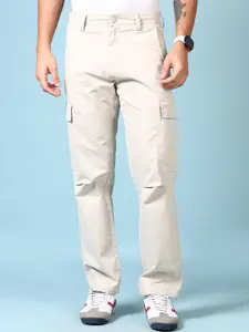 V-Mart Men Regular Fit Mid-Rise Cotton Cargos Trousers