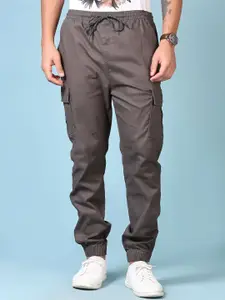 V-Mart Men Regular Fit Mid-Rise Cargo Styles Joggers