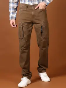 V-Mart Men Cotton Regular Fit Cargos Trousers