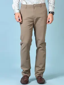 V-Mart Men Mid-Rise Flat-Front Casual Chinos Trousers