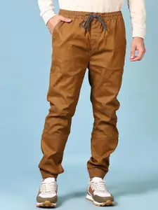 V-Mart Men Regular Fit Mid-Rise Cotton Joggers Trousers