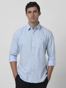 Van Heusen Sport Men Slim Fit Micro Ditsy Printed Cotton Casual Shirt