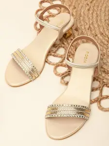 Rocia Women Embellished Block Heel Sandals